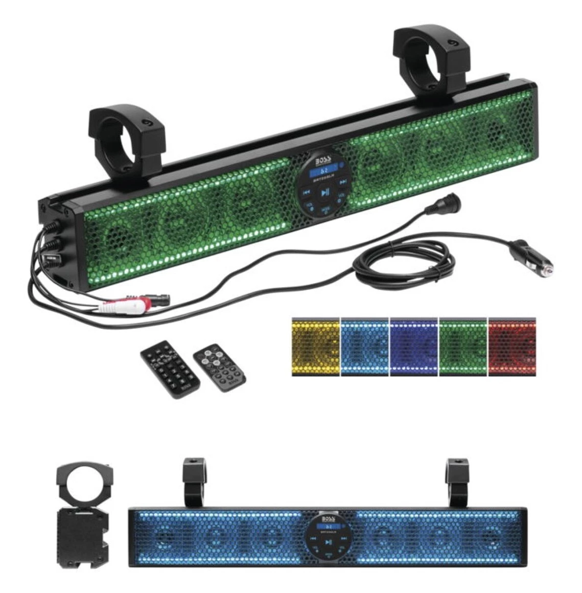 Boss Audio Systems Sound Bars Boss Audio SLR Slim 25" RGB Sound Bar 3 Boss Audio Systems Sound Bars Boss Audio SLR Slim 25" RGB Sound Bar