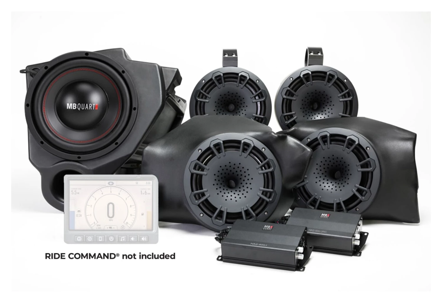 Audio Kits MB Quart Stage 5 Audio Package Polaris RZR W/Ride Command 3 Audio Kits MB Quart Stage 5 Audio Package Polaris RZR W/Ride Command