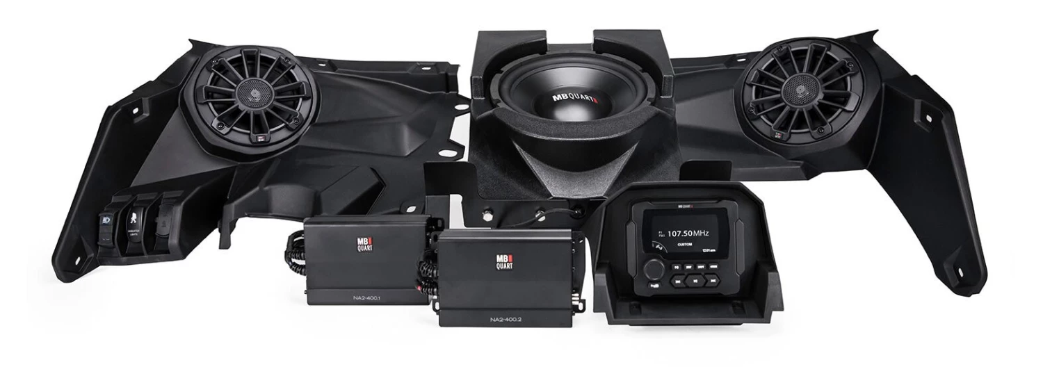 Audio Kits MB Quart Stage 3 Amplified Audio Package Can-Am Maverick X3 3 Audio Kits MB Quart Stage 3 Amplified Audio Package Can-Am Maverick X3