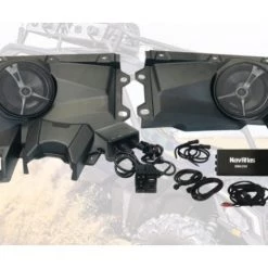 Audio Kits NavAtlas Zone 2 Dash Pod Audio Kit With Bluetooth Rocker Switch Can-Am Maverick X3 MAX 2017-2021