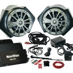 Audio Kits NavAtlas Zone 2 Audio Kit With Bluetooth Rocker Switch Polaris RZR 4 XP / 1000 / Turbo 2019-2022