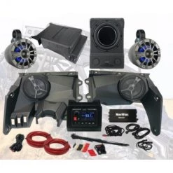 Audio Kits NavAtlas Zone 5 Dash Pod Audio Kit With Bluetooth Rocker Switch Can-Am Maverick X3 MAX 2017-2021