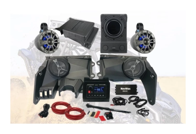 Audio Kits NavAtlas Zone 5 Dash Pod Audio Kit With Bluetooth Rocker Switch Can-Am Maverick X3 MAX 2017-2021 3 Audio Kits NavAtlas Zone 5 Dash Pod Audio Kit With Bluetooth Rocker Switch Can-Am Maverick X3 MAX 2017-2021