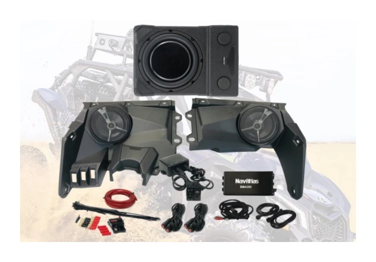 Audio Kits NavAtlas Zone 3 Dash Pod Audio Kit With Bluetooth Rocker Switch Can-Am Maverick X3 MAX 2017-2021 3 Audio Kits NavAtlas Zone 3 Dash Pod Audio Kit With Bluetooth Rocker Switch Can-Am Maverick X3 MAX 2017-2021