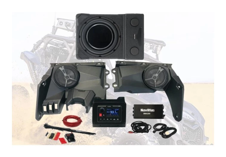 Audio Kits NavAtlas Zone 3 Audio Kit Can-Am Maverick X3 MAX 2017-2021 3 Audio Kits NavAtlas Zone 3 Audio Kit Can-Am Maverick X3 MAX 2017-2021