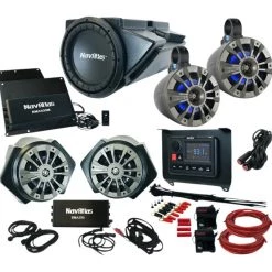 Audio Kits NavAtlas Zone 4 Kick Panel Audio Kit Polaris RZR XP Turbo 2019-2021