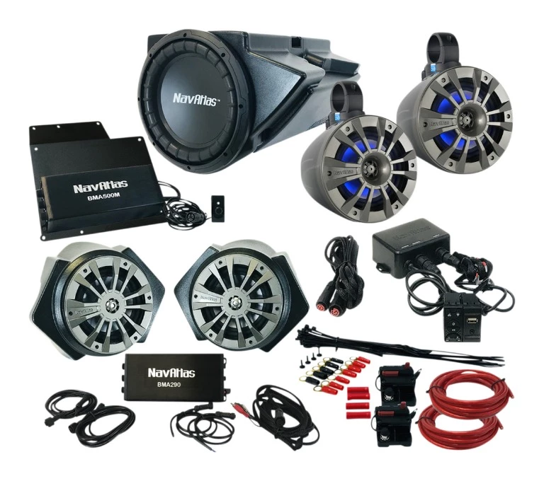 Audio Kits NavAtlas Zone 4 Kick Panel Audio Kit Polaris RZR XP Turbo 2019-2021 3 Audio Kits NavAtlas Zone 4 Kick Panel Audio Kit Polaris RZR XP Turbo 2019-2021