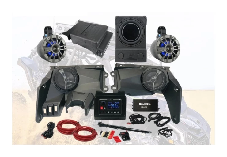 Audio Kits NavAtlas Zone 5 Dash Pod Audio Kit Can-Am Maverick X3 MAX 2017-2021 3 Audio Kits NavAtlas Zone 5 Dash Pod Audio Kit Can-Am Maverick X3 MAX 2017-2021