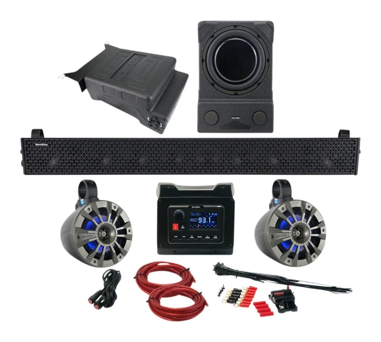 Audio Kits NavAtlas Zone 5 Audio Kit With Bluetooth Rocker Switch Can-Am Maverick X3 MAX 2017-2021 3 Audio Kits NavAtlas Zone 5 Audio Kit With Bluetooth Rocker Switch Can-Am Maverick X3 MAX 2017-2021