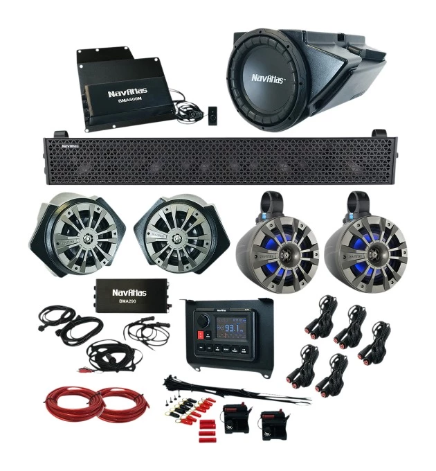 Audio Kits NavAtlas Zone 5 Audio Kit Polaris RZR XP Turbo 2019-2022 3 Audio Kits NavAtlas Zone 5 Audio Kit Polaris RZR XP Turbo 2019-2022