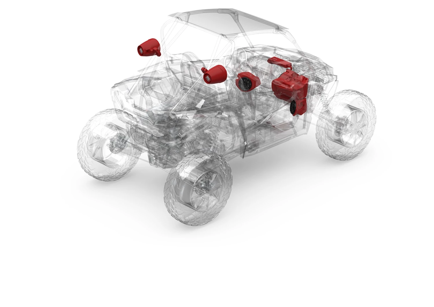 Audio Kits Rockford Fosgate Gen-3 Stage 4 Ride Command 2-Way Interface Audio Systems Polaris RZR 2014-2022 16 Audio Kits Rockford Fosgate Gen-3 Stage 4 Ride Command 2-Way Interface Audio Systems Polaris RZR 2014-2022 - Image 14