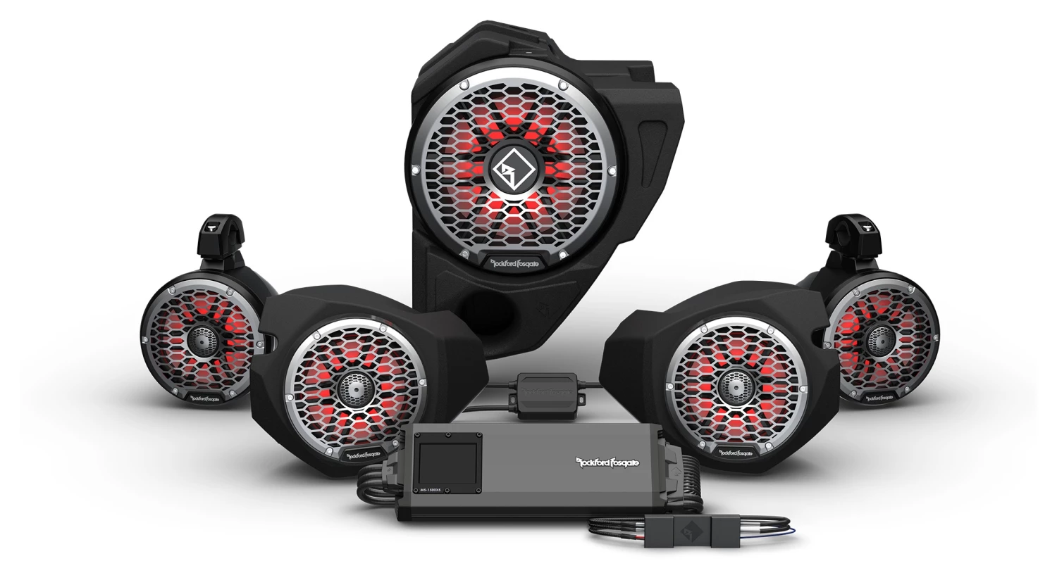 Audio Kits Rockford Fosgate Gen-3 Stage 5 Ride Command 3-Way Interface Audio Systems Polaris RZR 2014-2022 3 Audio Kits Rockford Fosgate Gen-3 Stage 5 Ride Command 3-Way Interface Audio Systems Polaris RZR 2014-2022