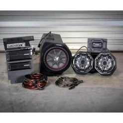 Audio Kits SSV Works Complete Kicker 3-Speaker Plug & Play System Polaris General 2016-2020