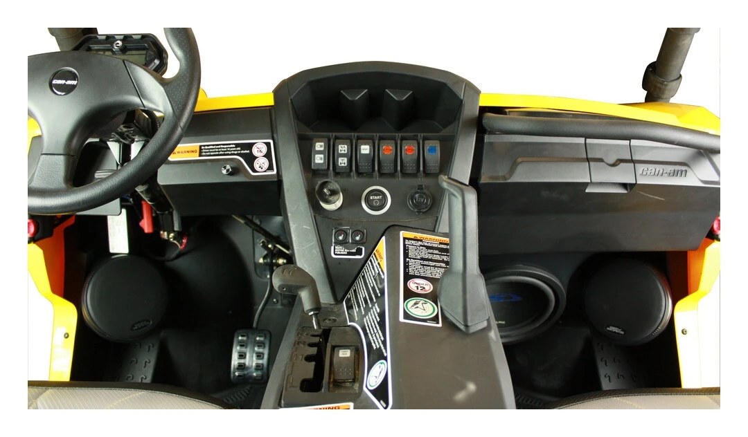 SSV Works 6.5" Front Speaker Pods Can-Am Commander / Maverick 2011-2018 4 SSV Works 6.5" Front Speaker Pods Can-Am Commander / Maverick 2011-2018 - Image 2