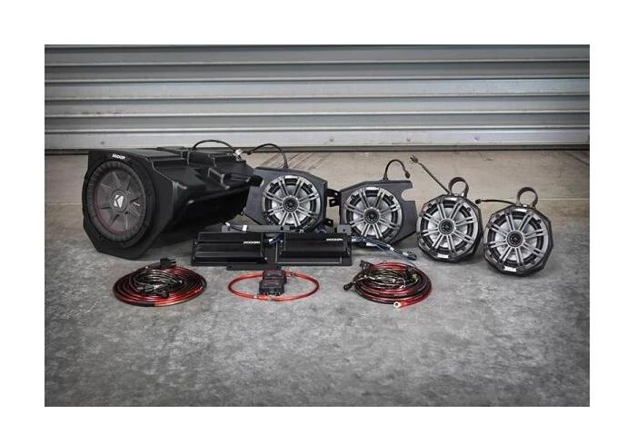 Audio Kits SSV Works Plug-N-Play 5-Speaker Kicker Audio System Polaris RZR XP 1000 With Ride Command 2017-2022 [Previously Installed]